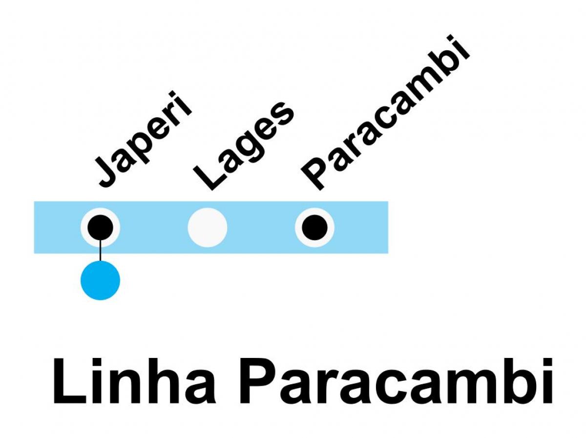 Mapa ng SuperVia - Line Paracambi