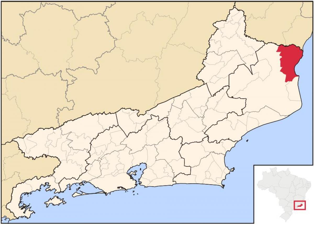 Mapa ng São Francisco de Itabapoana