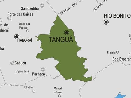Mapa ng Tanguá munisipalidad