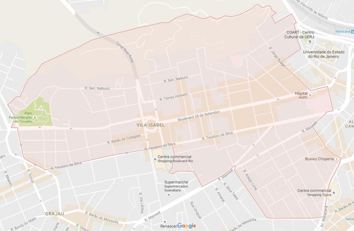 Mapa ng Vila Isabel