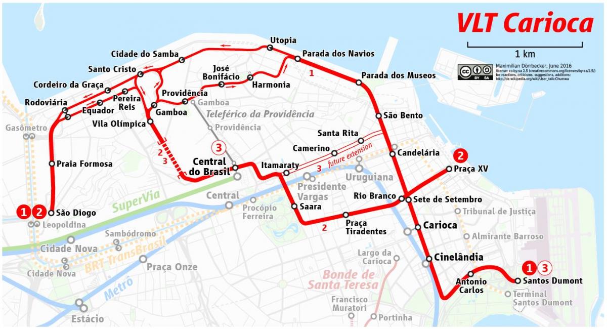 Mapa ng VLT Rio de Janeiro