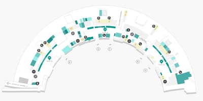 Mapa ng airport Galeão Terminal 1 Antas 1