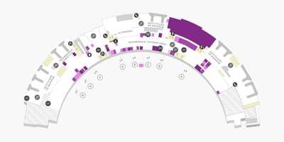 Mapa ng airport Galeão Terminal 1 Antas 0