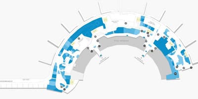 Mapa ng airport Galeão Terminal 2 Antas 1