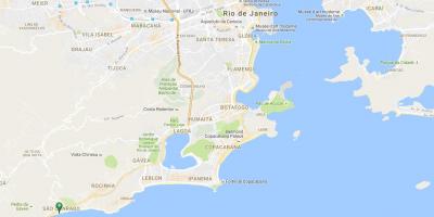 Mapa ng beach São Conrado