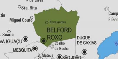Mapa ng Belford Roxo munisipalidad