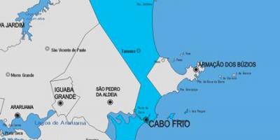 Mapa ng Cabo Frio munisipalidad