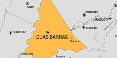 Mapa ng Duas Barras munisipalidad