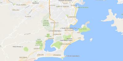 Mapa ng favela Vidigal