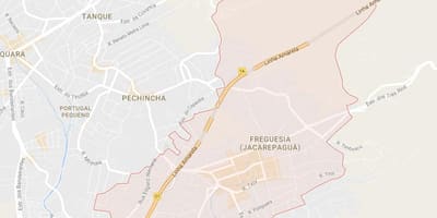 Mapa ng Freguesia de Jacarepaguá