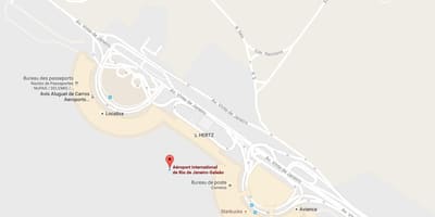 Mapa ng Galeão airport