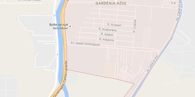 Mapa ng Gardênia Azul