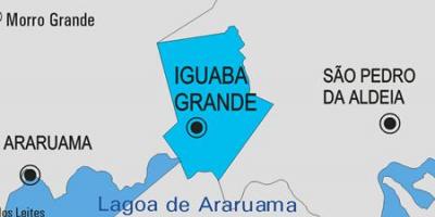 Mapa ng Iguaba Grande munisipalidad