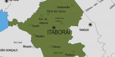 Mapa ng Itaboraí munisipalidad
