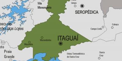 Mapa ng Itaguaí munisipalidad