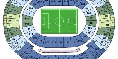 Mapa ng Maracanã stadium sièges