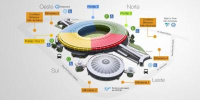 Mapa ng Maracana stadium