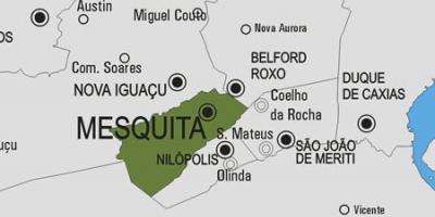Mapa ng Mesquita munisipalidad