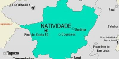 Mapa ng Natividade munisipalidad