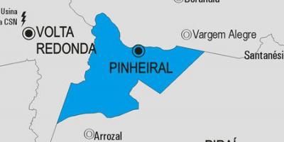 Mapa ng Pinheiral munisipalidad