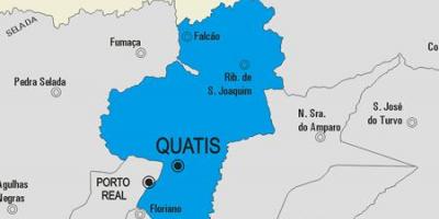 Mapa ng Quatis munisipalidad