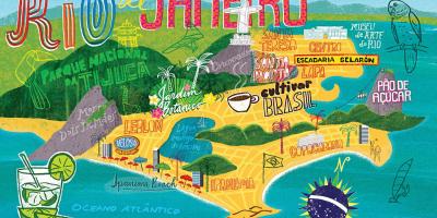 Mapa ng Rio de Janeiro wallpaper