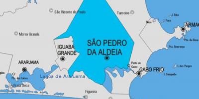 Mapa ng São Pedro da Aldeia munisipalidad