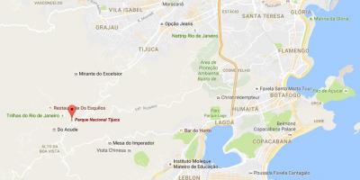 Mapa ng Tijuca national park