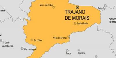 Mapa ng Trajano de Morais munisipalidad