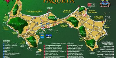 Mapa ng Île de Paquetá